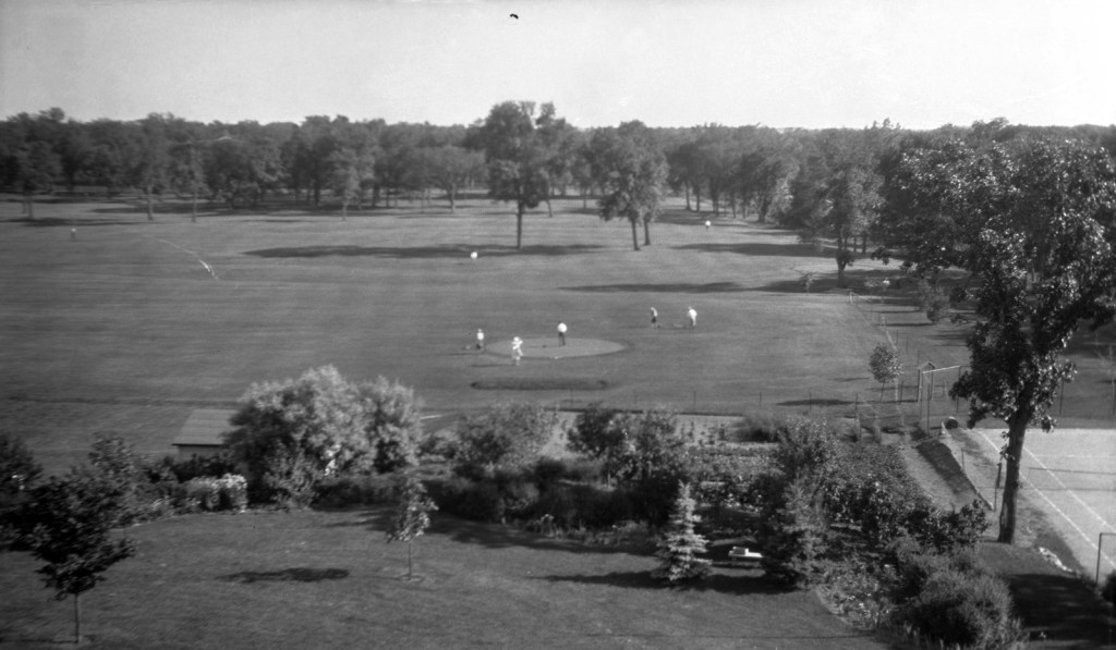 View of Elk River Golf Club, presumably from atop the hill north of the grounds. (Courtesy Steve Shoemaker)